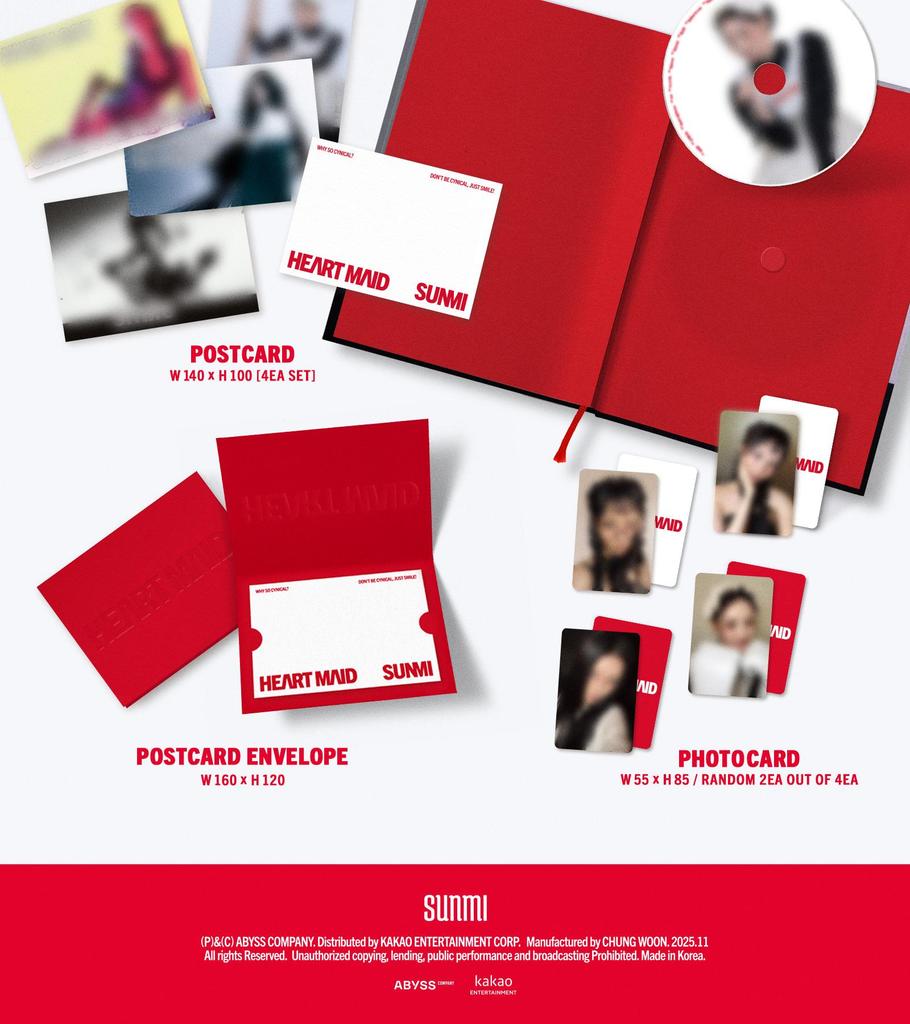 SUNMI (Wonder Girls) [HEART MAID] 1st Full Album