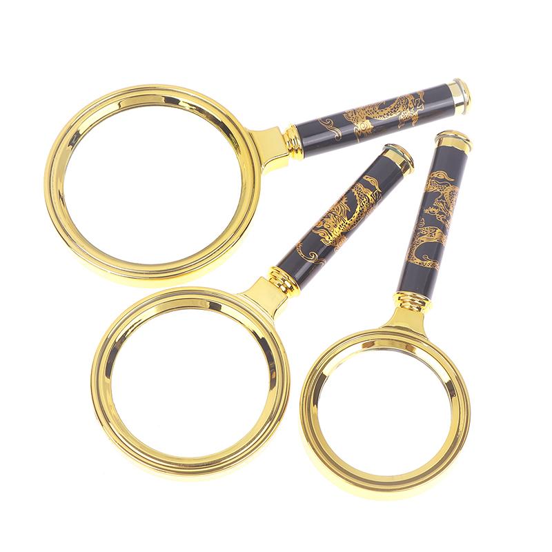 1 Piece 60/70/80Mm Magnifying Glass 6X 7X 8X Handheld Magnifier With Handle For Home Learning Reading And Fault Finding