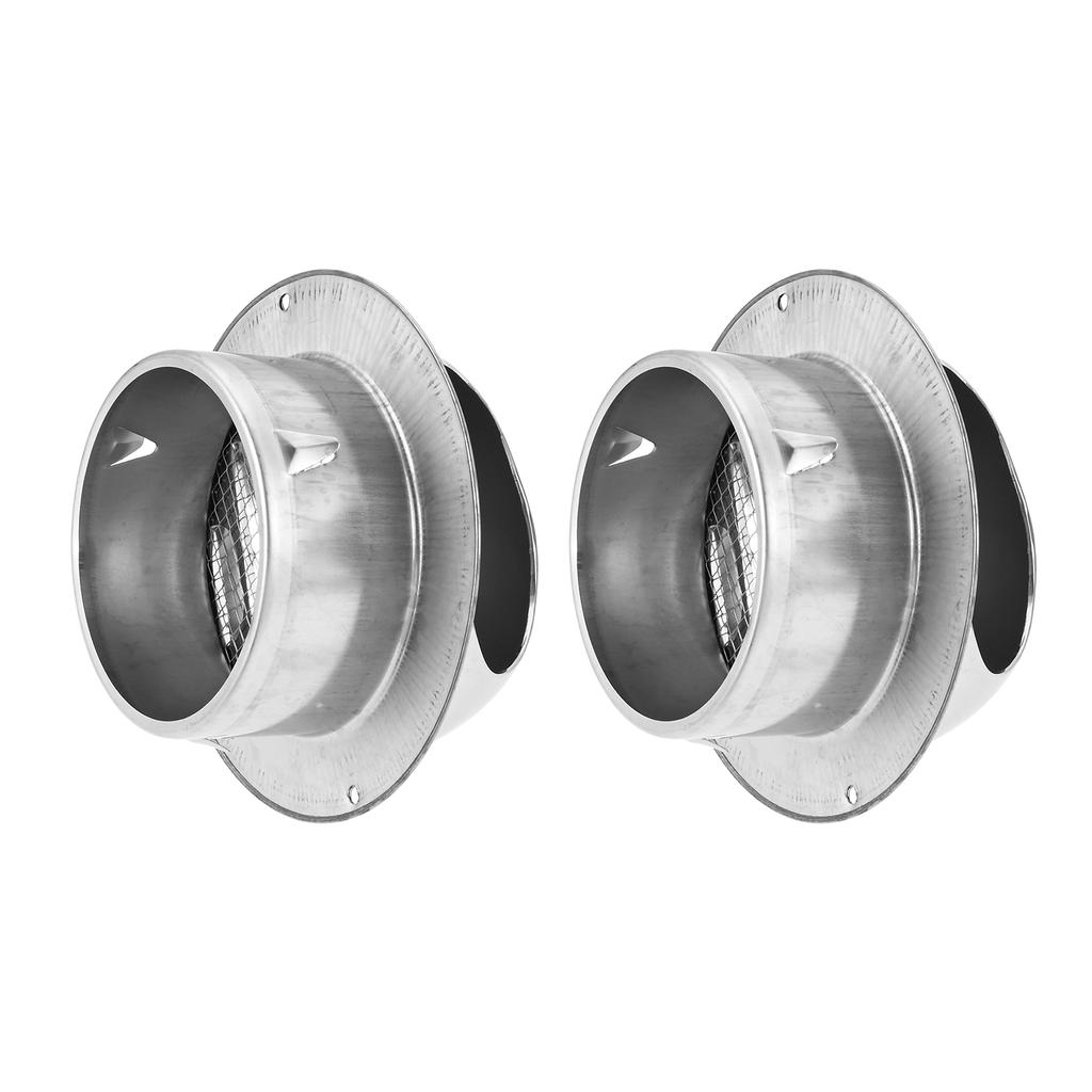 2 Stück 4/6 Zoll Edelstahl Lüftungsgitter Abdeckung für Lüftungskanäle Schutzgitter Auslass Heizungs- und Kühlungslüftungsklappe