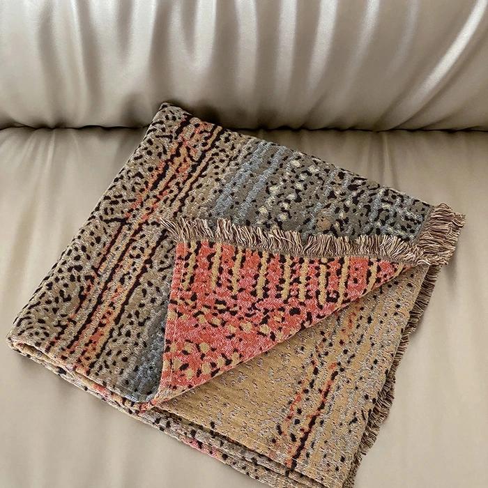 

2025 new class A summer cotton four-layer gauze fringed blanket travel summer cool quilt leisure towel quilt summer only 2pcs pillowcase