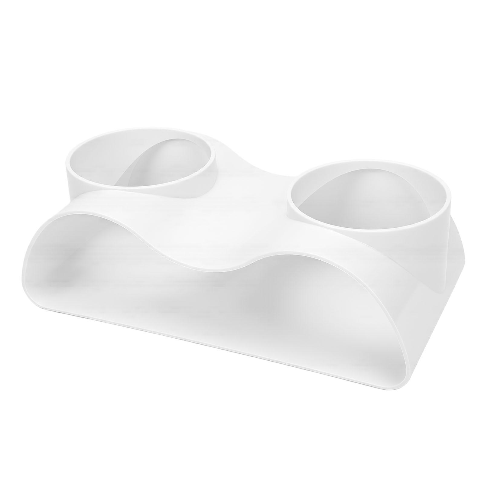 

Aquarium Underground Cave Nature Curve Double Hole Fish Gravel Tunnel for Fish Shrimp Breeding White