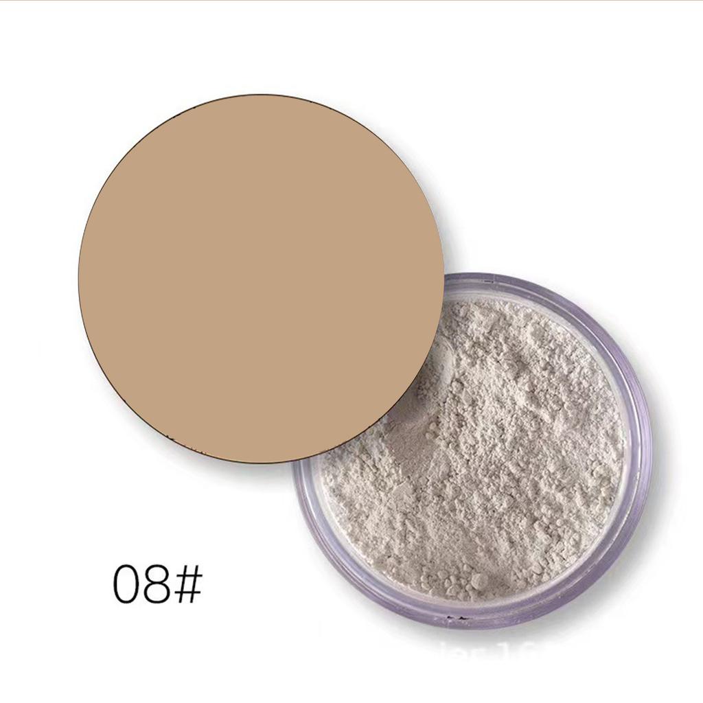 Seidiges mattes loses Puder, atmungsaktives leichtes Fixierpuder zur Verbesserung des Strahlen und zur Definition der Gesichtszüge, Einzelstück