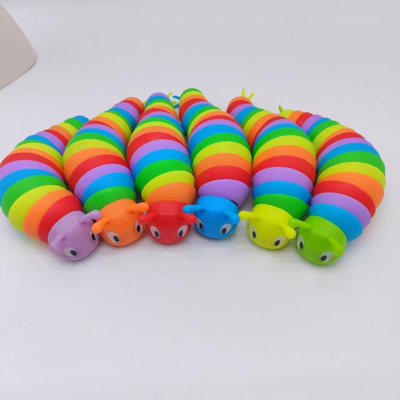 Cross-Border Rainbow Smile Face Stress Ball Toy for Kids