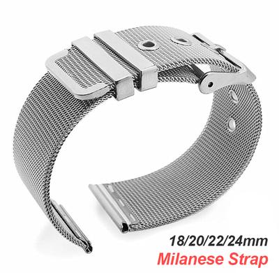18mm 20mm 22mm 24mm Kovový milánský řemínek pro Omega pro Seamaster 0.4mm 1.0mm Síťovaný nerezový náramek pro Seiko