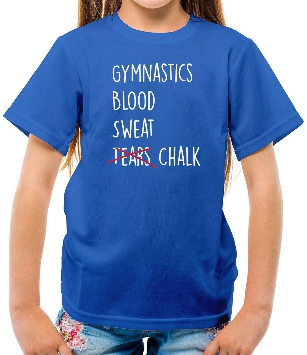 Gymnastics Blood Sweat Chalk - Kids T-Shirt - Tears Gymast Floor Gym 120