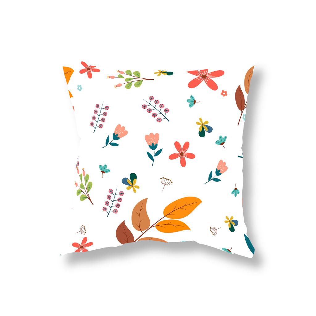 Cute Simple Plant Flower Pillowcase Sofa Decoration Room Bedside Office Game Chair Cushion Cover Home Decor Pillowcase