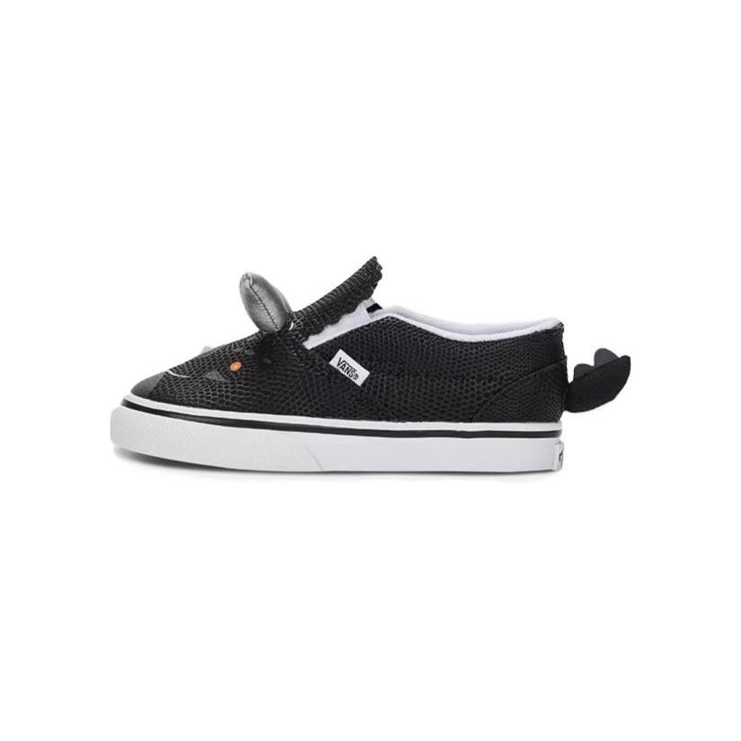(TD) Vans Slip-On Triceratops Dino Black White Baby VN0A4UWD6BT EU 26.5
