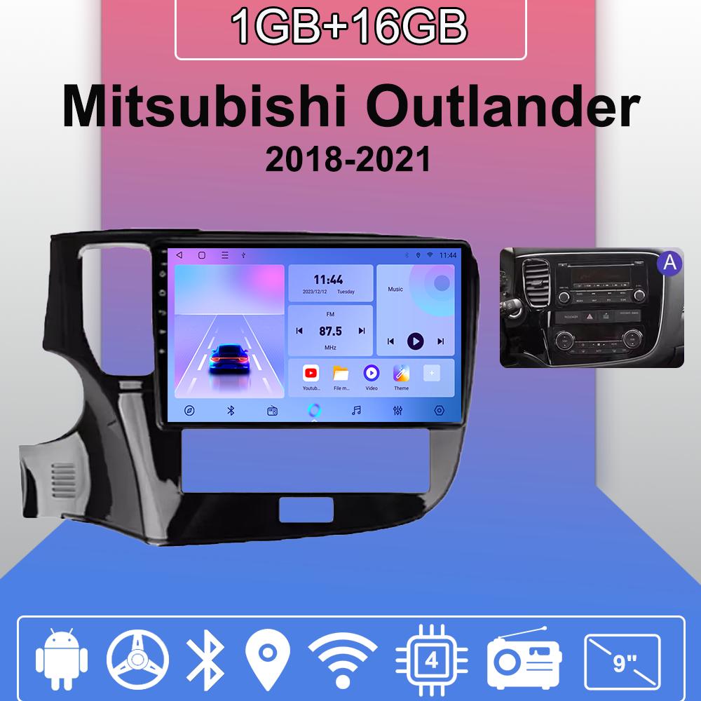 

Android Carplay автомобильное радио для Mitsubishi Outlander 2018-2021 мультимедийный проигрыватель головное устройство стерео GPS навигация BT WIFI 2+32 ГБ 1+16GB,A