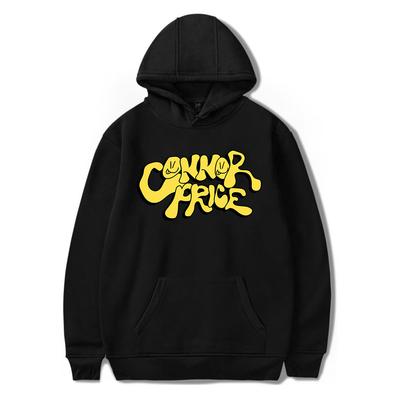 Nova Chegada Moletom Masculino Feminino Connor Price Moletons Streetwear Harajuku Casual Letras Estampadas Pulôver com Capuz