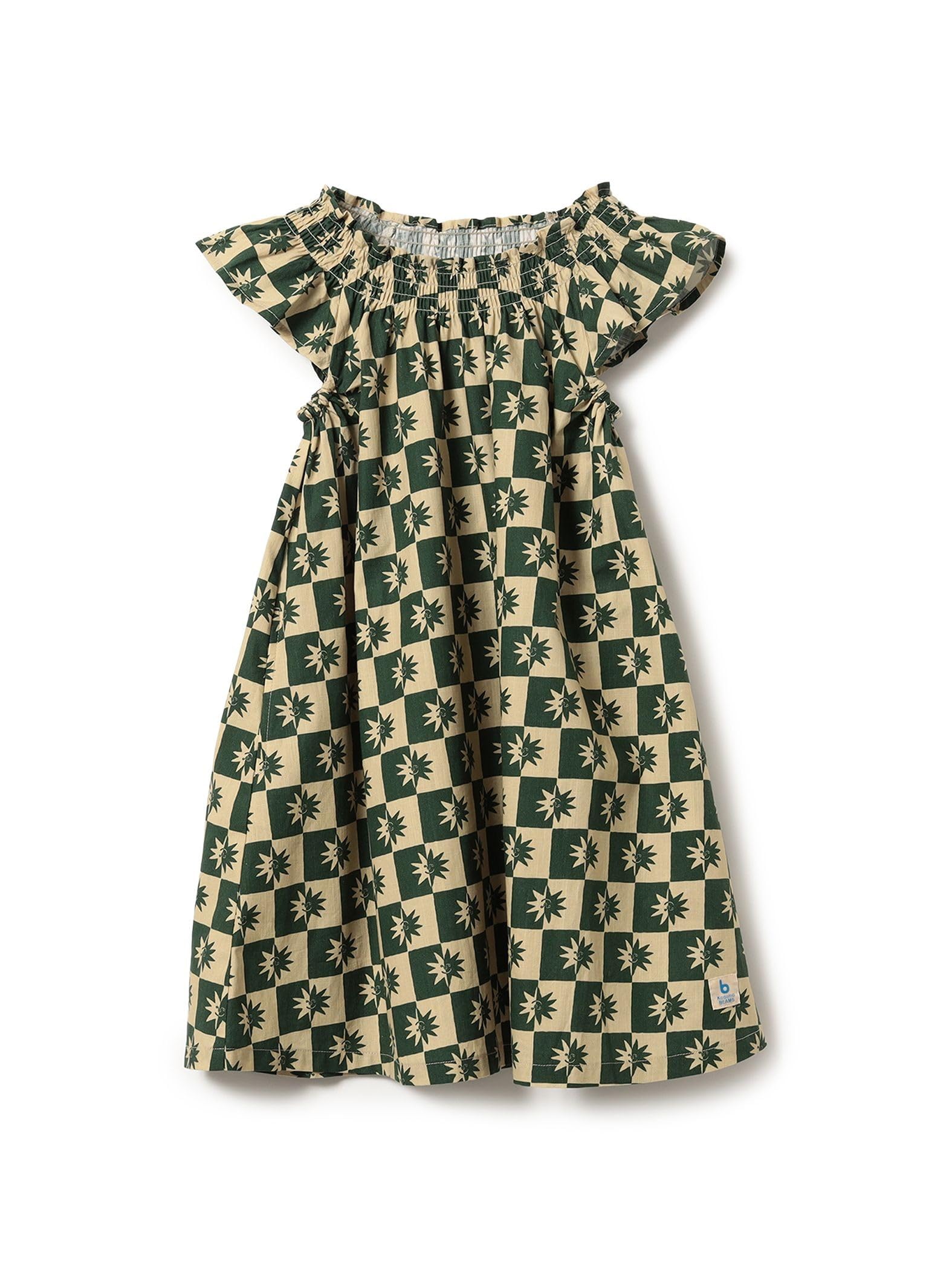 

[Kodomo Beams] b_BeachPartyOP Kids Sun_Check Dress, Size 100