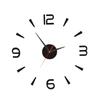 DIY Wall Clock 40cm Small Black Modern Simple European Style Silent Acrylic Frameless DIY 3D Wall Clock