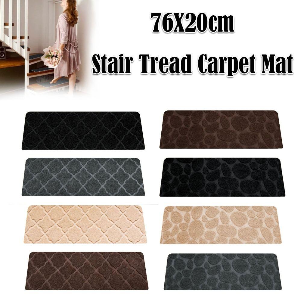 Self-adhesive Staircase Mat Non-Slip Protection Cover Pads New Stair Tread Carpet Mat  Home Decor