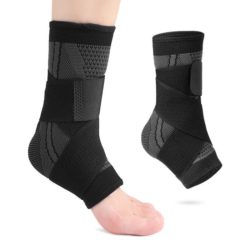 Pressurized Anti-winding Ankle Guard Breathable Strap Fixed Protective Gear Nylon Knitted Adjustable Sports Ankle Guard