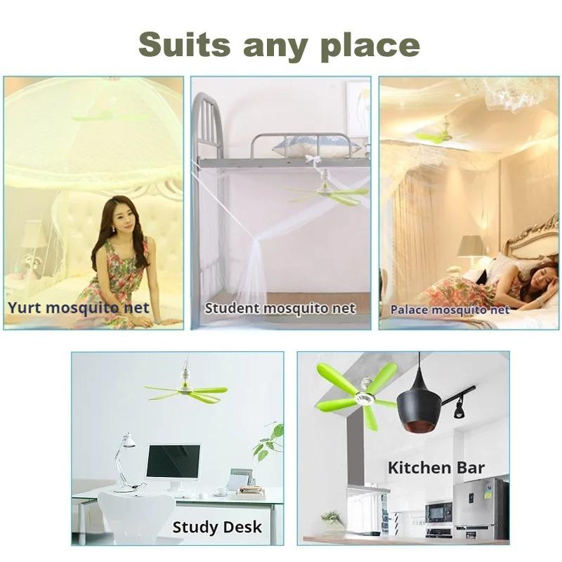 220V AU/EU/UK Silent 5 Leaves Ceiling Canopy fan with 1.8m switch Hanging Fan for Camping Bed Dormitory Tent celling fan