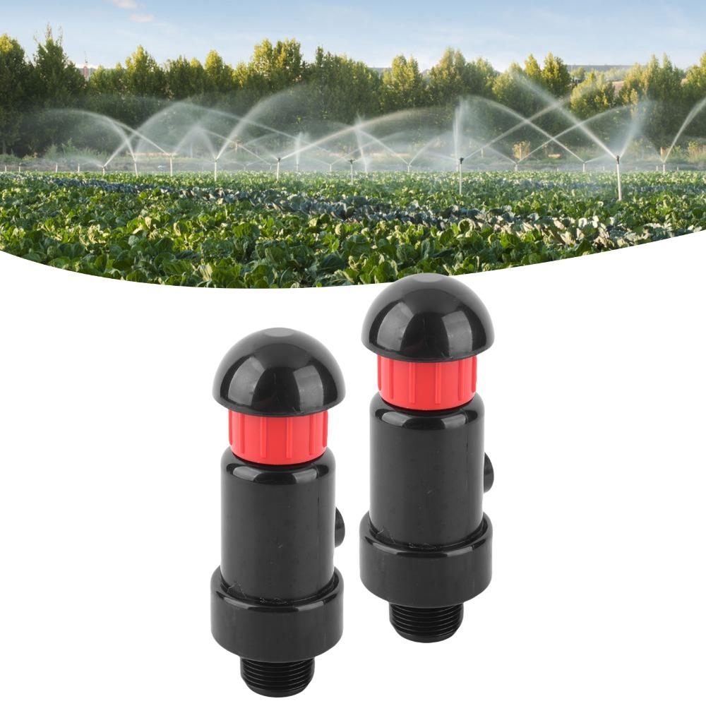 2Pcs Plastic Irrigation Exhaust Valve Black Irrigation Tools  Greenhouse Irrigation