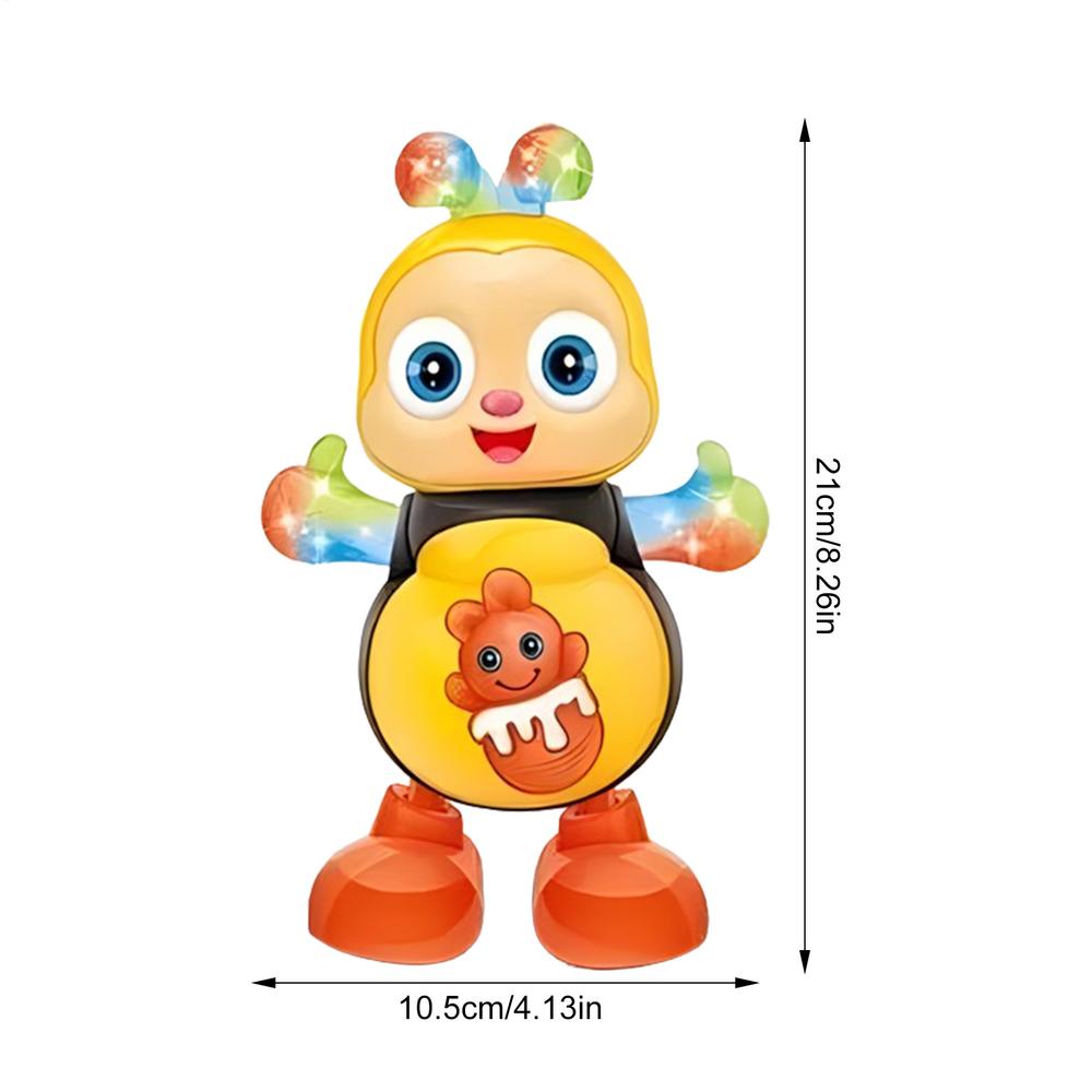 Electric Dancing Toy Baby Dancing Bee Toy with Lights & Music Educational Sensory Fun Singing Toy for Kids Birthday Christmas
