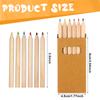 50Packs/300Pcs Mini Drawing Colored Pencils 3.5 Inch Portable Short Fat Color Pencils Pre-Sharpened Colored Pencils Mini Colouri