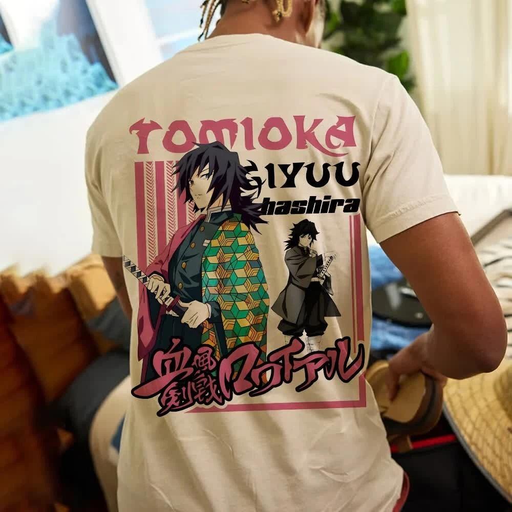 

Demon Slayer Tomioka Giyuu Anime Manga T-Shirt Tee Costumes Polyester Unisex S