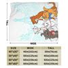 Aristocats Cats Family Cartoon Blanket Fleece Summer Portable Warm Throw Blankets for Bedding Couch Bedspreads