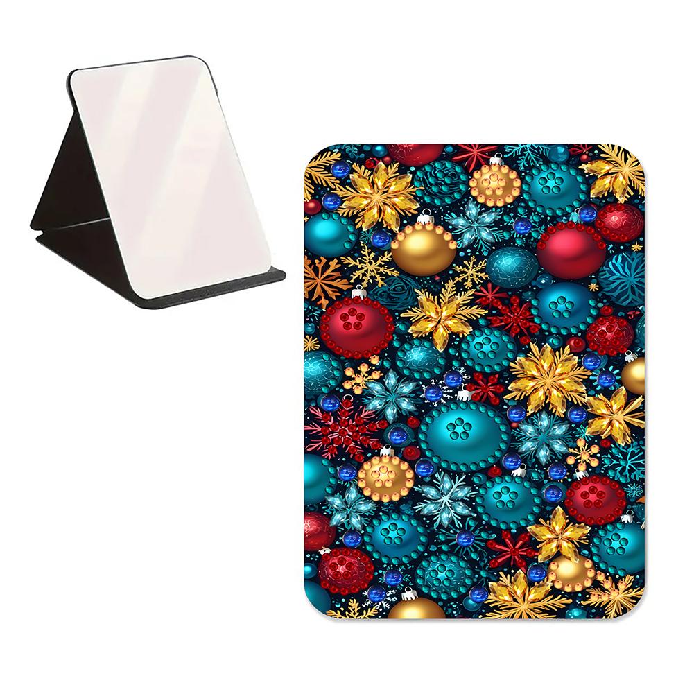 Arte com Diamantes DIY Espelho de Cristal Brilhante Forma Especial Strass Espelho de Maquiagem Espelho de Mesa para Viagem ao Ar Livre Caminhada Piquenique