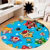 Mario Printed Round Rug Carpet Chair Rug Area Rug Entryway Doormats,for Office Chair Living Room Bedroom Kitchen Room.