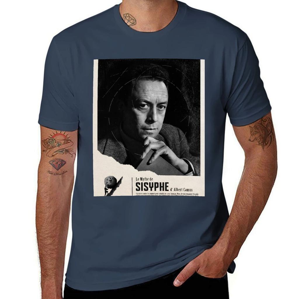 The Myth Of Sisyphus By Albert Camus T-shirt G Man T Shirts For Men T Shirts With Prints T Shirts For Man Cotton Soft T-shirt