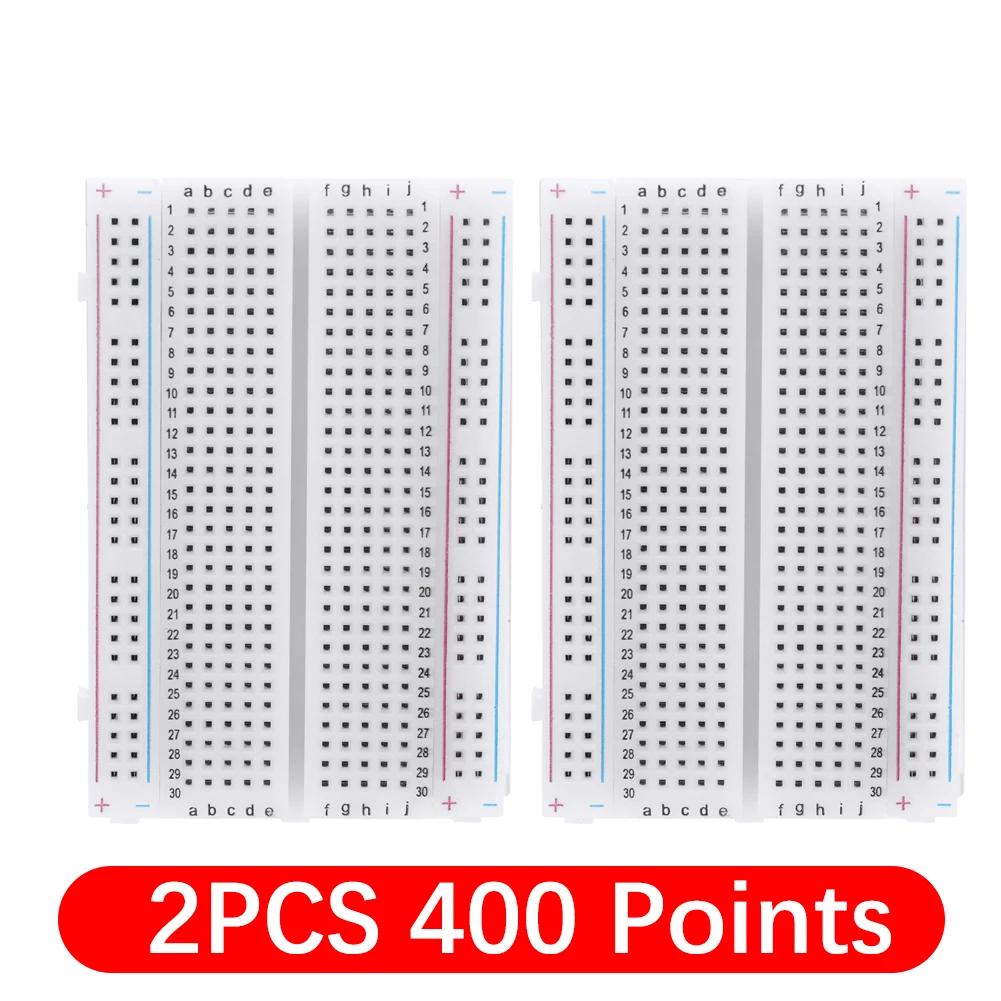 

MB-102 3.3V/5V Модуль живлення для макетної плати Комплект 400 830 точок PCB Макетна плата Тестування Розробка Лінія Dupont MB102 Прототипна макетна плата