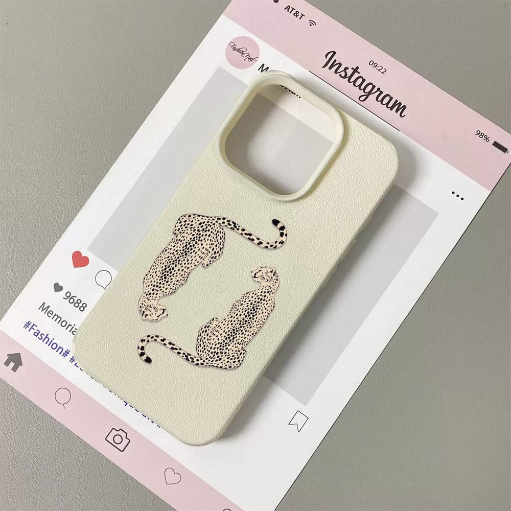 Striped Cheetah Phone Case Suitable For IPhone 17 Pro Max Air 16 15 Plus 14 13 12 11 Case Cover Funda For IPhone 16 15 14 Plus