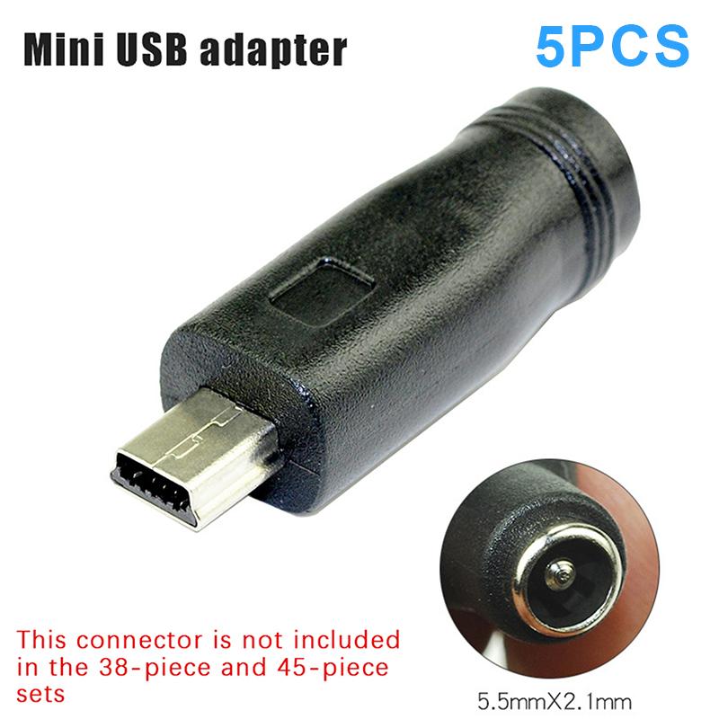 1/5/8/14Pcs Type C / Tablet Micro Usb 2.0 To Dc 5.5X2.1 Mm Power Jack Adapter Plug Usb C To Dc 5.5*2.1 Mm Connector Adapter 5V