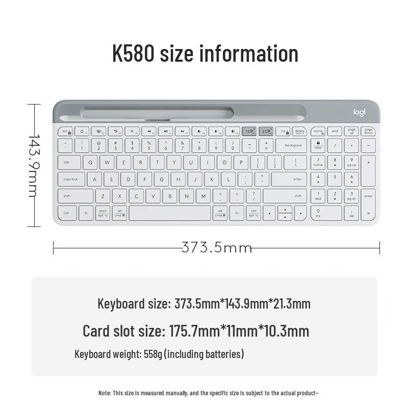 Logitech K580 Wireless Bluetooth Silent Keyboard