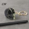 Stable Display Ornaments 3D Printed Cute Skull Keychain, Artistic Tabletop Ornament with Matte Finish, Creative Bag Charm Base Decoration Key Ring for