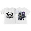 Children's Casual Top, Round Neck, Short Sleeve, Printed Cartoon T-Shirt