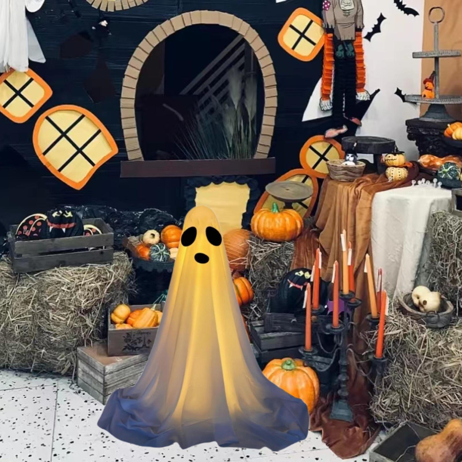 

Призрачный декор на Хэллоуин Фигурка Белого Духа, навязчивая фотореквизит