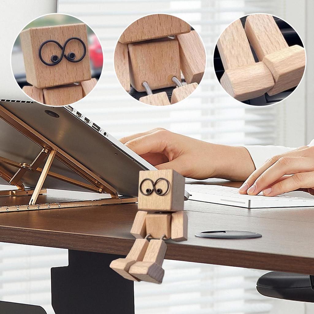 Lustig Wackelnde Beine Holzmann Charmante Kleine Holzfigur Schreibtischdeko Ornamente Niedliche Auto Armaturenbrett Deko