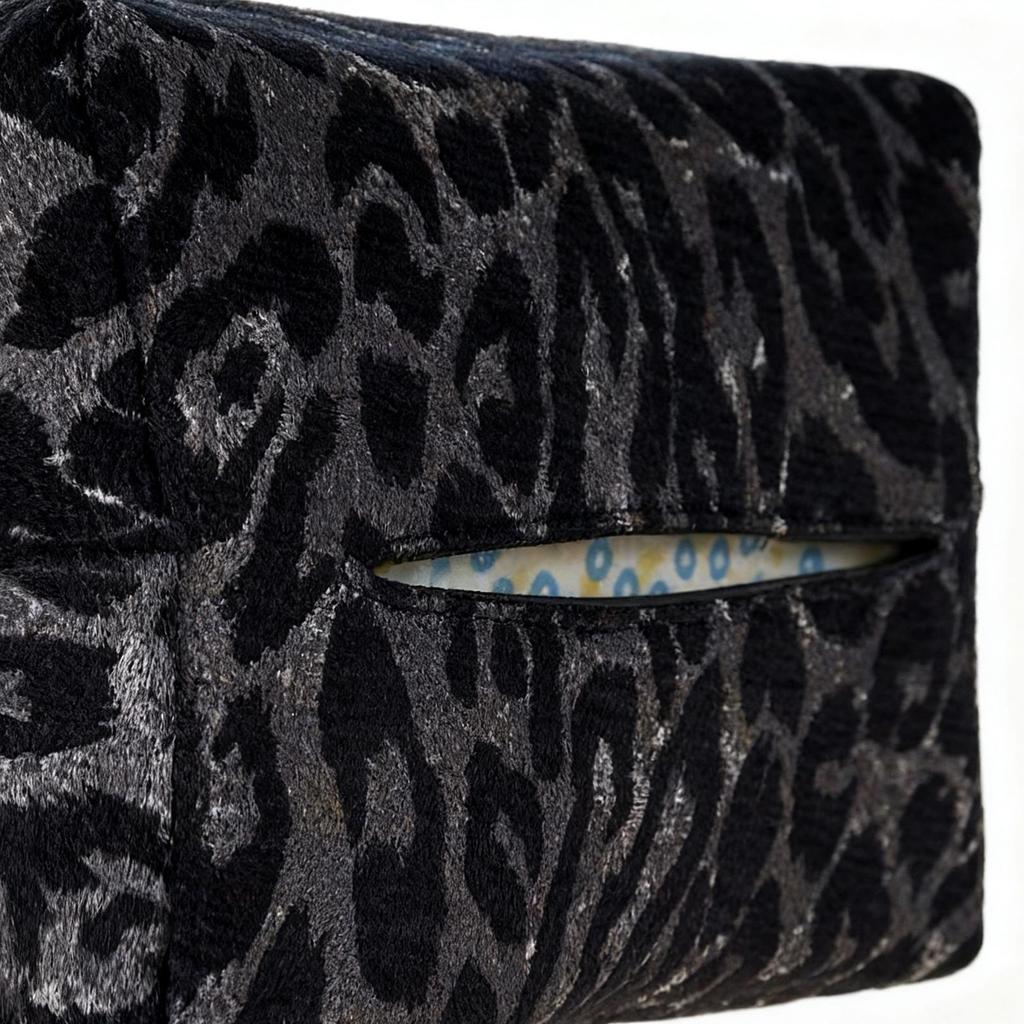 Auto-Taschentuchbox Leopardenmuster Reißverschlusstasche Taschentuchboxhalter Für Autoorganisation Für Auto LKW SUV Limousine Rücksitz Kopfstütze