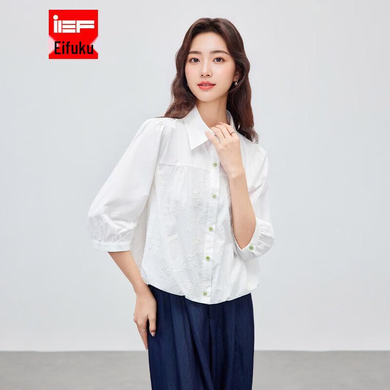 IEF Korean Style Three-Quarter Sleeve Blouse L