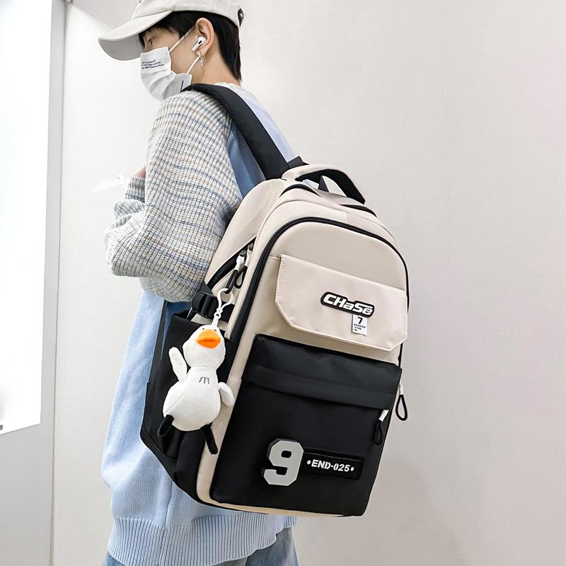 school students Contrast colors Strong and durable Handsome large capacity High value High school students Middle school backpack