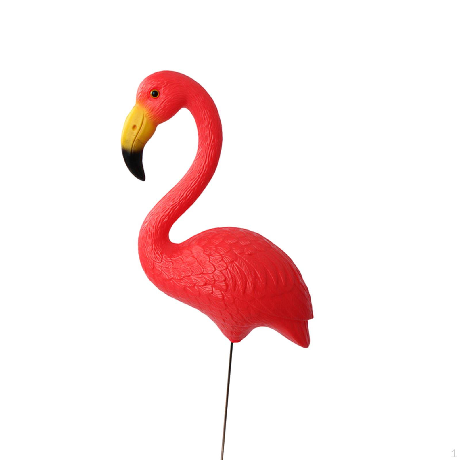 

Статуя птицы, фигурка Фламинго, садовый кол, вечеринка, патио, художественный орнамент, скульптура для помещения Red 29.5x23cm 36cm
