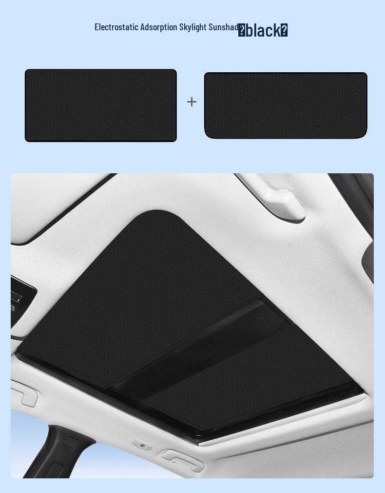 Kompatibilní s 25 modely Nissan Qashqai: Neprůhledná clona střešního okna pro tepelnou izolaci, ochranu před sluncem a soukromí.