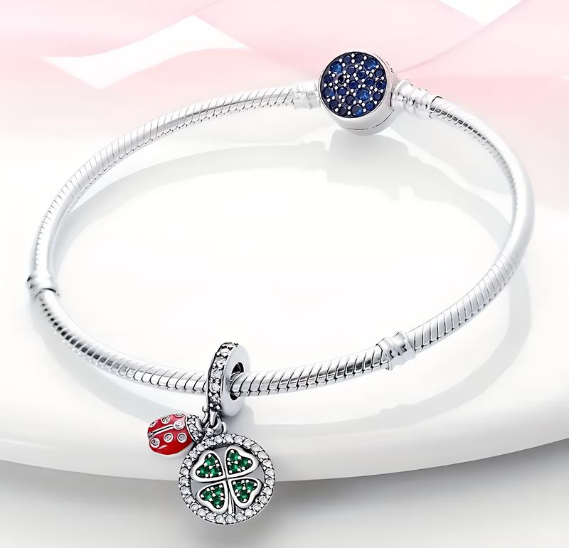 Charms Do Pandora Zawieszka Charms Koniczynka Biedronka Charmsy Trusky