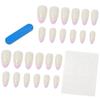 Wear Manicure Wear Nail Piece Blue And White French Wearable Manicure False Nail