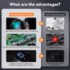 500X Zoom Pocket Microscope 2 Inch IPS Screen Mini Microscope Camera  Coin Inspection