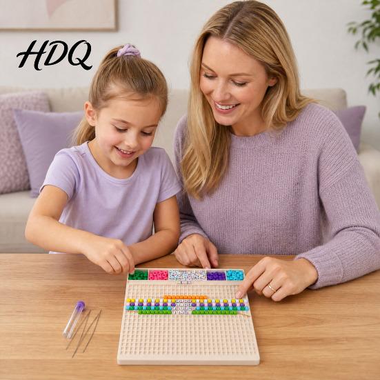 Bracelet Making Tray Beads Fast Stringing Tray Dual Size Needle System Board Thin Thread for Thick Elastic And Intuitive Grid Layout DIY Supplies