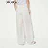 MO&Co. Women's Drawstring Parachute Cargo Pants
