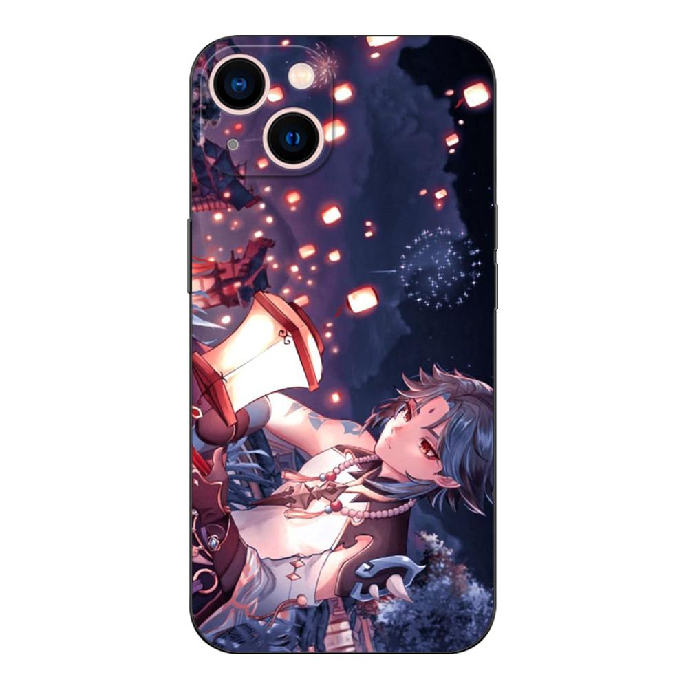 Schwarze TPU-Hülle für Motorola Moto G52 G42 G60 4G G60S G71 G9 Play Plus Power One 5G Ace Impact Xiao Genshin