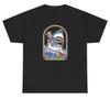 Bleib Positiv Hai T-Shirt Lustig Sarkastisch Haiangriff Cartoon Vintage T-Shirt