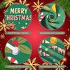 Merry Christmas Banner Santa Claus Holiday Backdrop Xmas Display Candy Cane Holiday Festive Backdrop For Xmas Event Winter