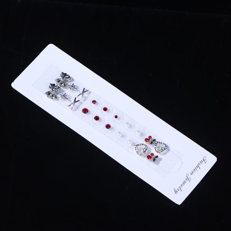 20Pcs/Sheet  Heart Cherry Bow  Ear Point Stickers Ear Pressure Stick Acupuncture Auricular Ear Stickers Massage