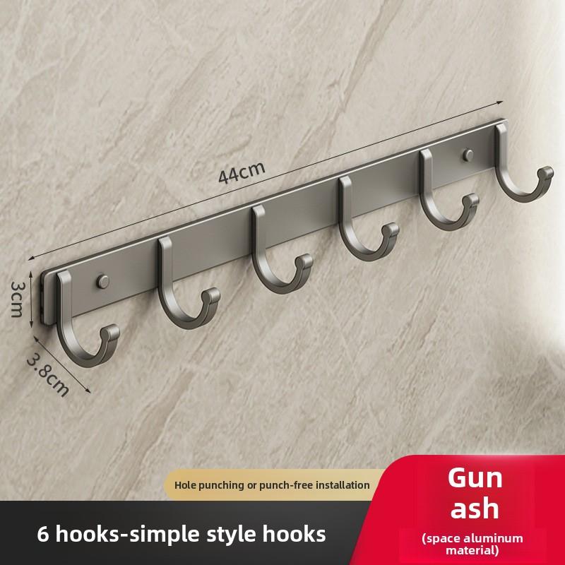 

Настінні гачки без отворів 6Hooks сірий