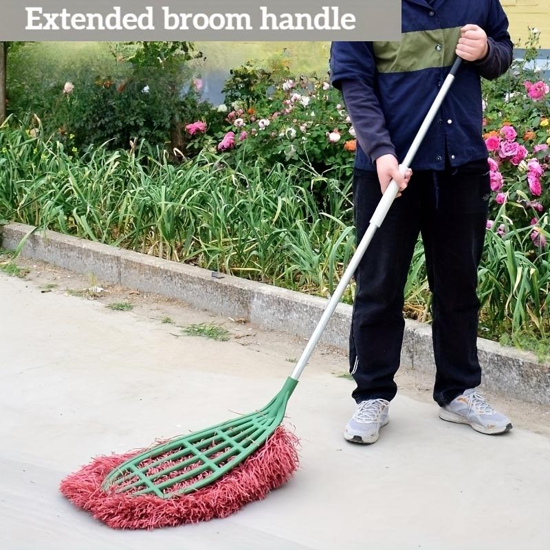 This Is a Very Large Broom, with a Bent Handle to Save Bending And Cleaning. It Is Suitable for Outdoor And Patio Cleaning. Plastic Broom.